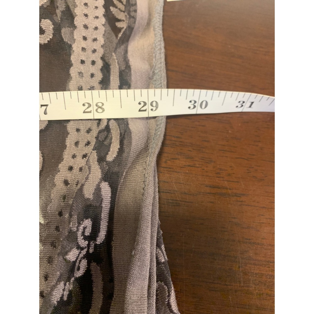 David and Young Sheer Floral Kimono Shrug in Gray and Charcoal - Picture 6 of 7